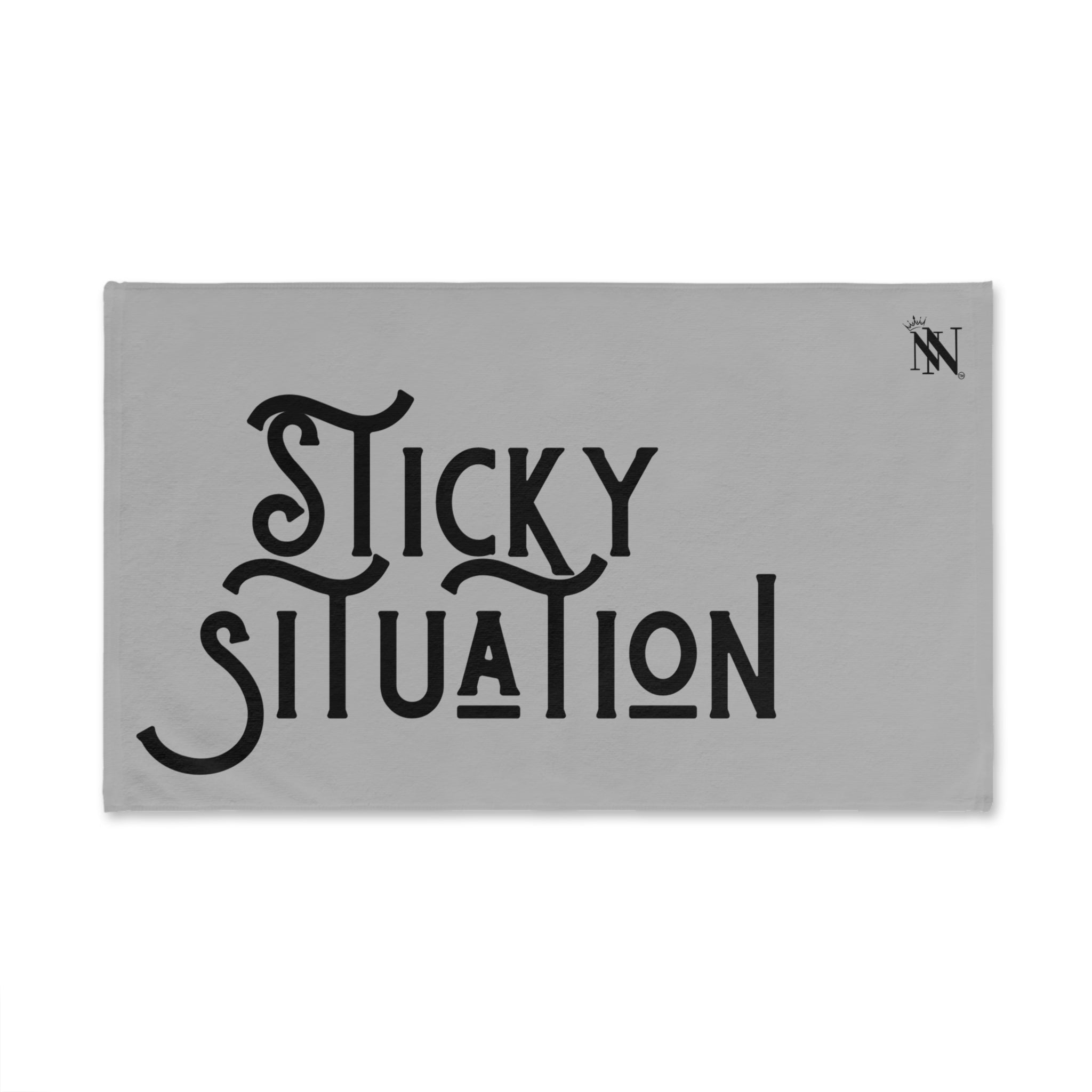 Sticky Situation Light Grey | Mix & Match Original Fun-Flirty Lovers’ Towels