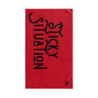 Sticky Situation Red | Mix & Match Original Fun-Flirty Lovers’ Towels
