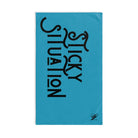 Sticky Situation Turquoise | Mix & Match Original Fun-Flirty Lovers’ Towels