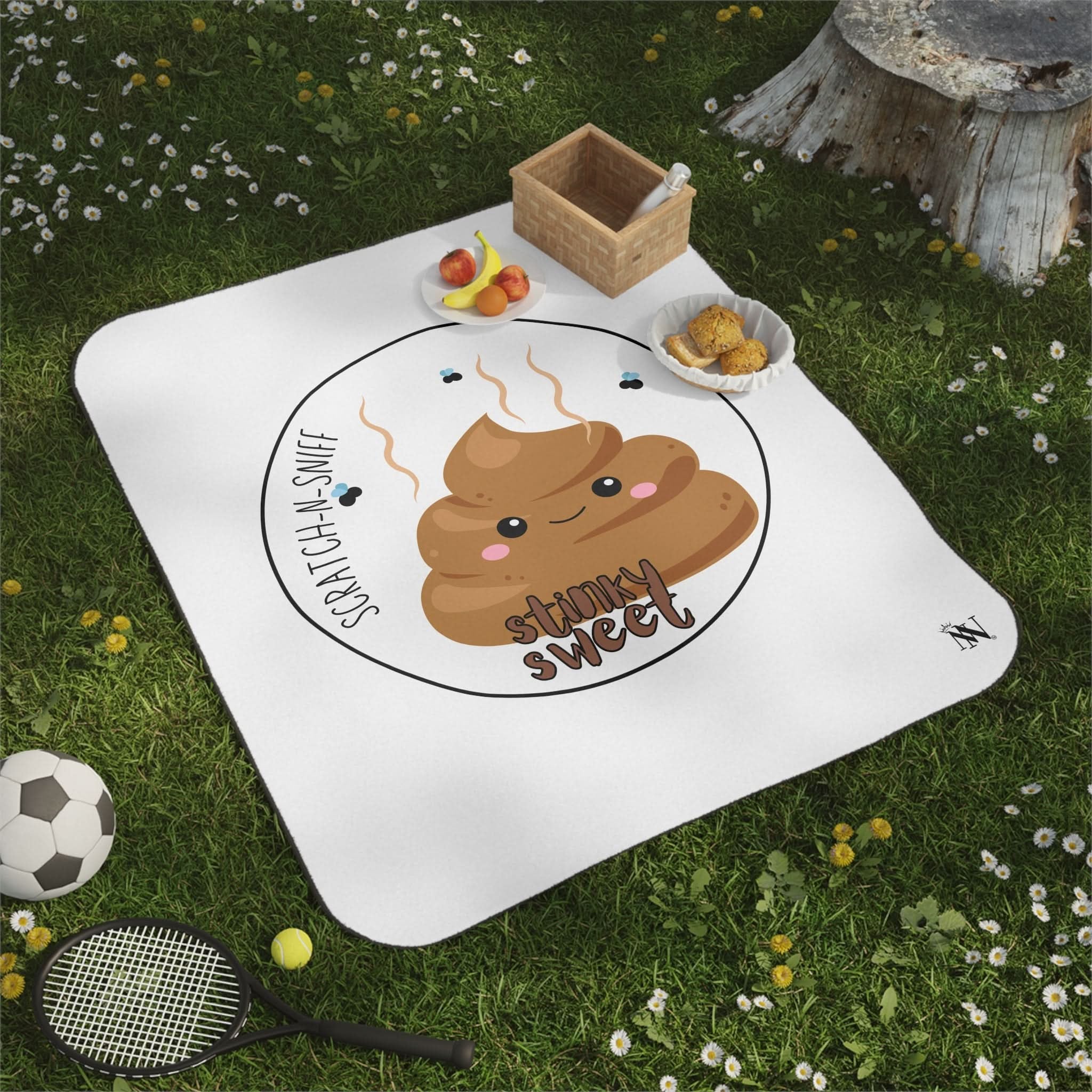 Stinky Sweet Scratch N Sniff | Mix Match Fun-Flirty Lovers’ Water-Resistant Blankets