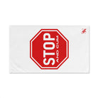 Stop And Cum Sign | Mix & Match Original Fun-Flirty Lovers’ Towels