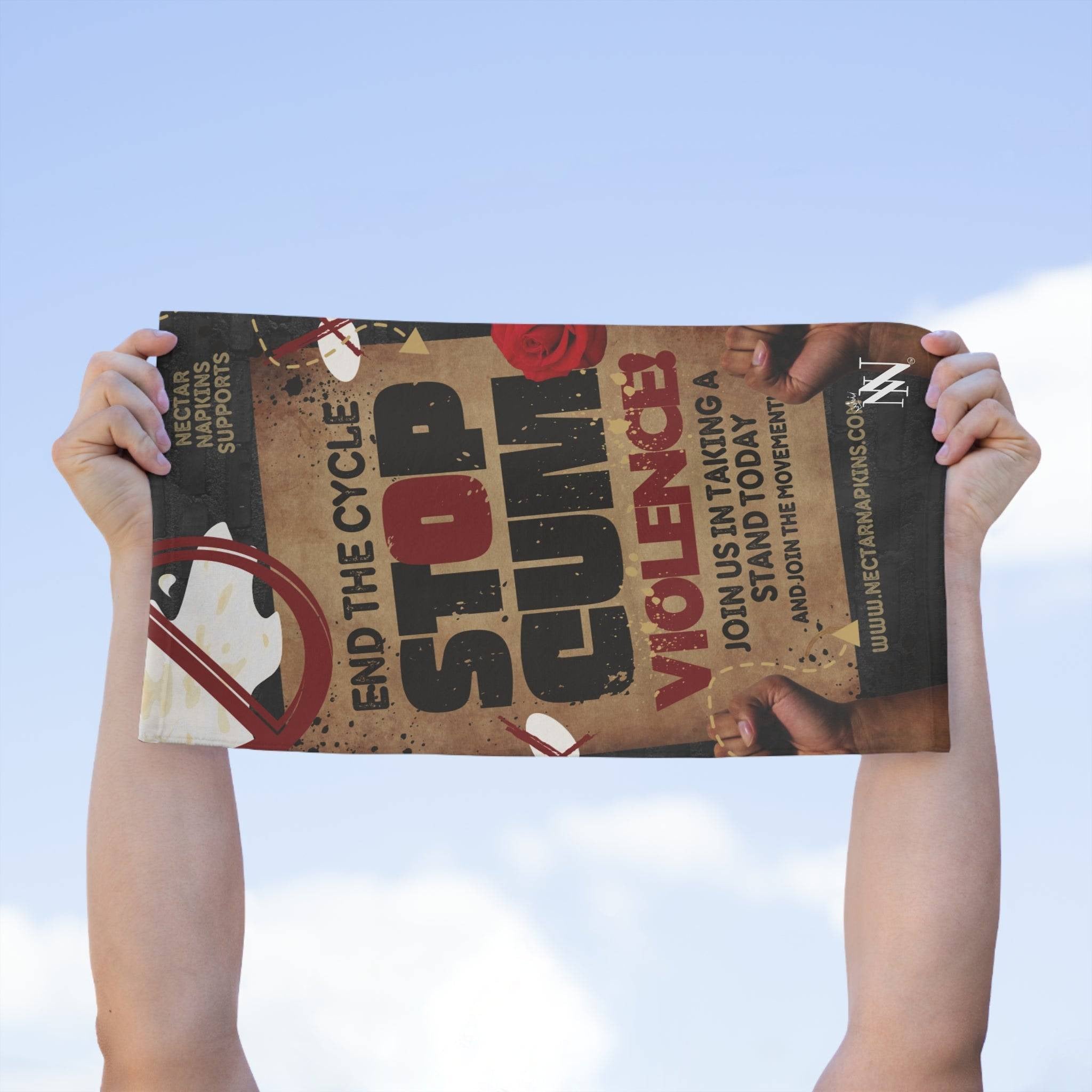 Stop Cum Violence | Mix & Match Soft Fun-Flirty Lovers’ Towels