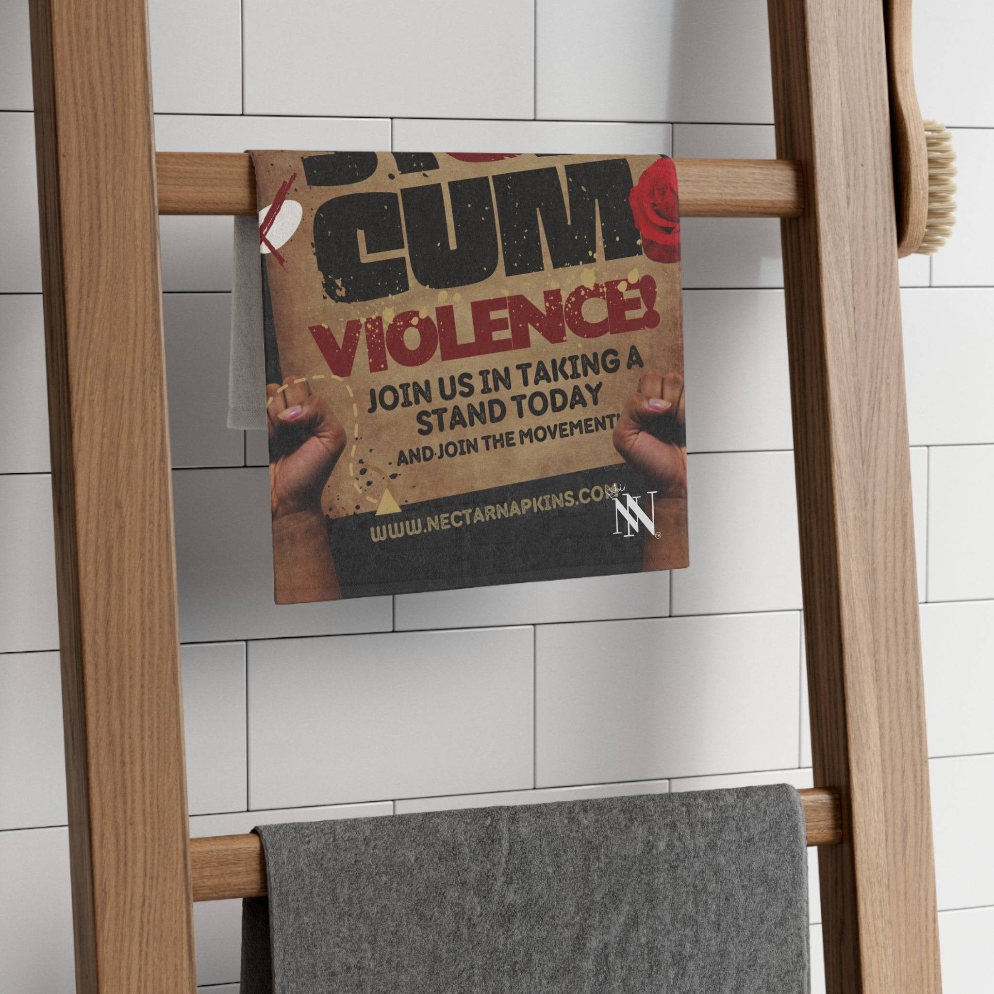 Stop Cum Violence | Mix & Match Soft Fun-Flirty Lovers’ Towels