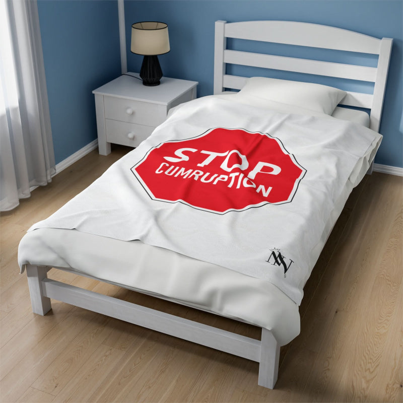 Stop Cumruption | Mix & Match Fun-Flirty Lovers’ Blankets