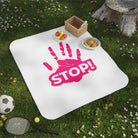 Stop! Handprint | Mix Match Fun-Flirty Lovers’ Water-Resistant Blankets