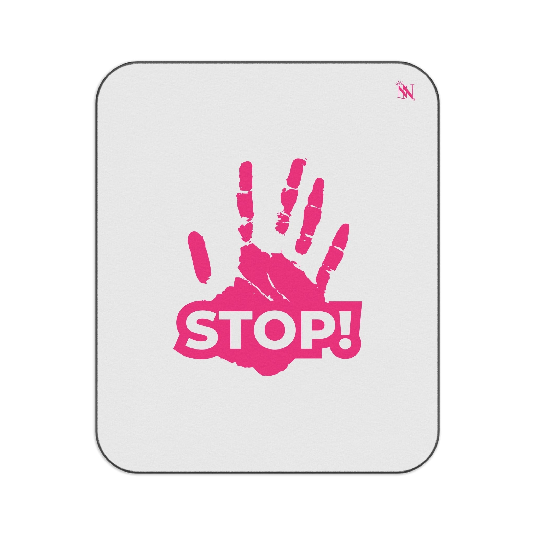 Stop! Handprint | Mix Match Fun-Flirty Lovers’ Water-Resistant Blankets