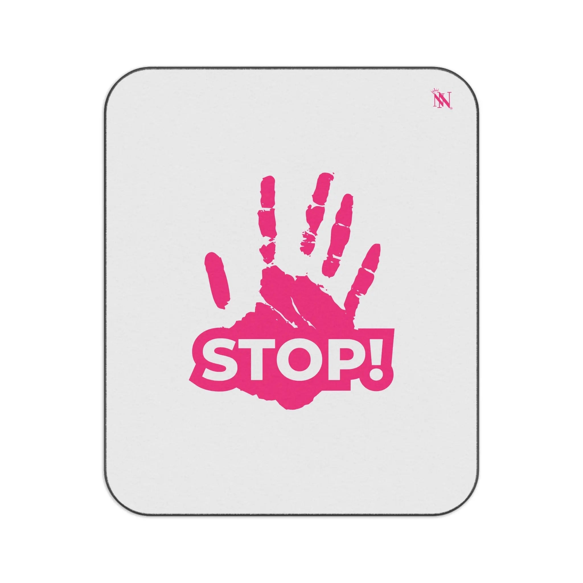 Stop! Handprint | Mix Match Fun-Flirty Lovers’ Water-Resistant Blankets