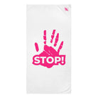 Stop! Handprint | Mix & Match Naughty XL Fun-Flirty Lovers’ Towels