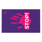 Stop! Handprint Purple | Mix & Match Soft Fun-Flirty Lovers’ Towels