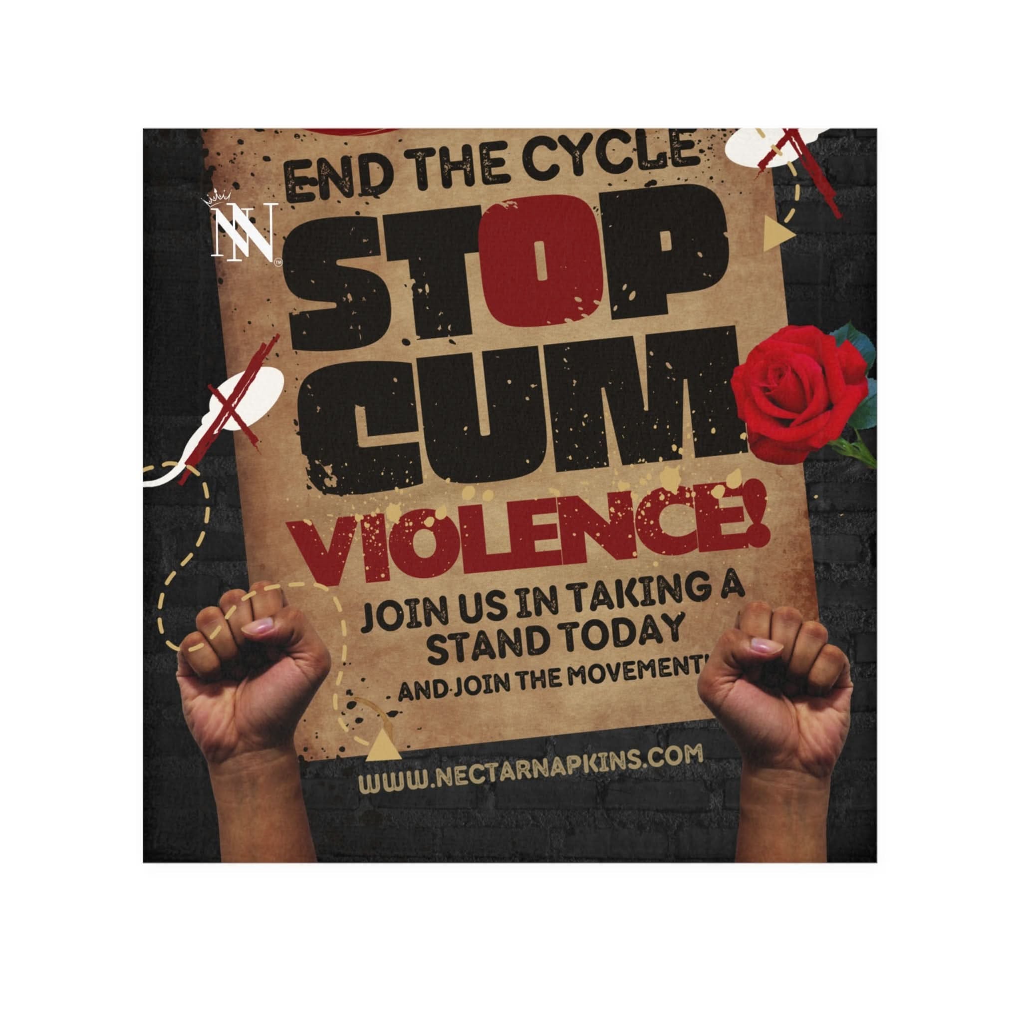 Stop the Cum Violence | Mix & Match Lils’ Fun-Flirty Lovers’ Towels