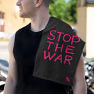 Stop the War Black Mix Match Soft Sex Towels | Flirty Lovers’ Gifts