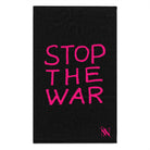 Stop the War Black Mix Match Soft Sex Towels | Flirty Lovers’ Gifts