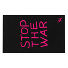 Stop the War Black Mix Match Soft Sex Towels | Flirty Lovers’ Gifts