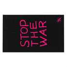 Stop the War Black Mix Match Soft Sex Towels | Flirty Lovers’ Gifts