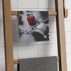 Strawberries & Leather Bondage | Mix & Match Soft Fun-Flirty Lovers’ Towels