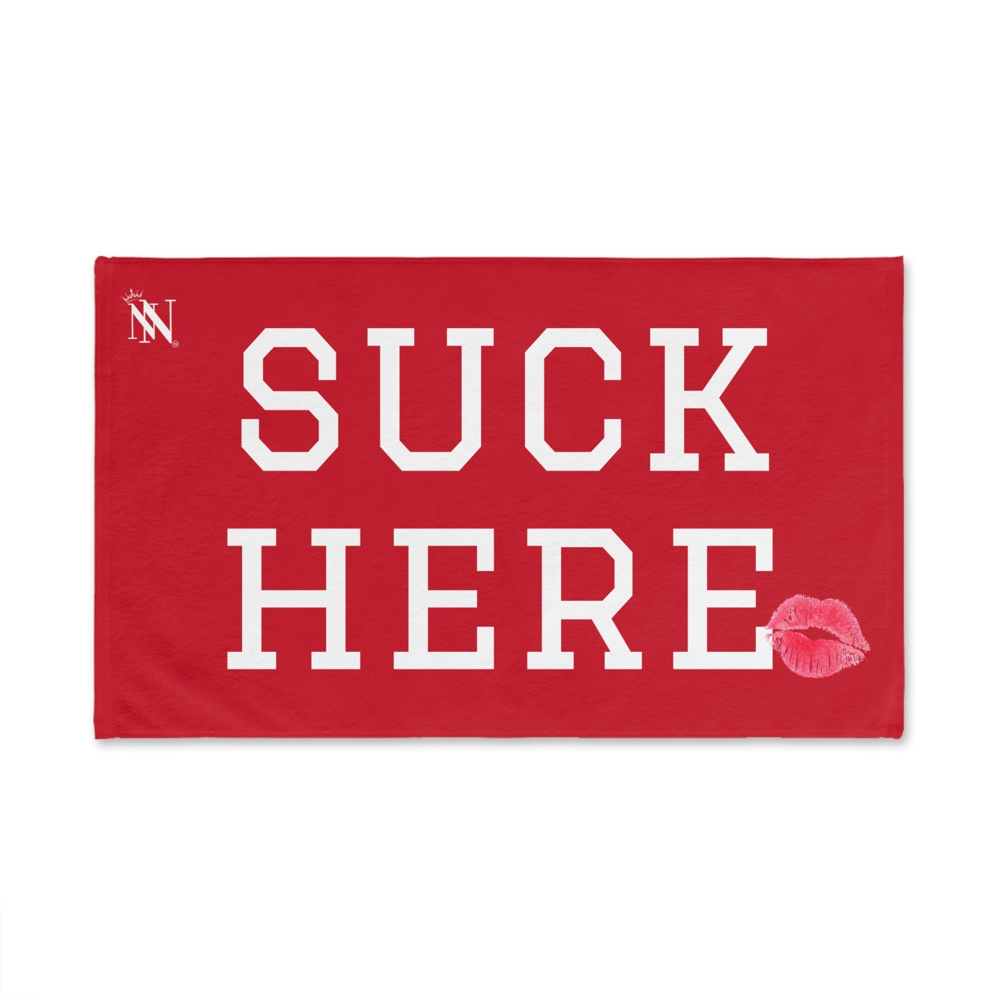 Suck Here Lips Kiss Red | Mix & Match Original Fun-Flirty Lovers’ Towel