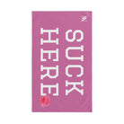 Suck Here Lips Kiss Soft Pink | Mix & Match Original Fun-Flirty Lovers’ Towel