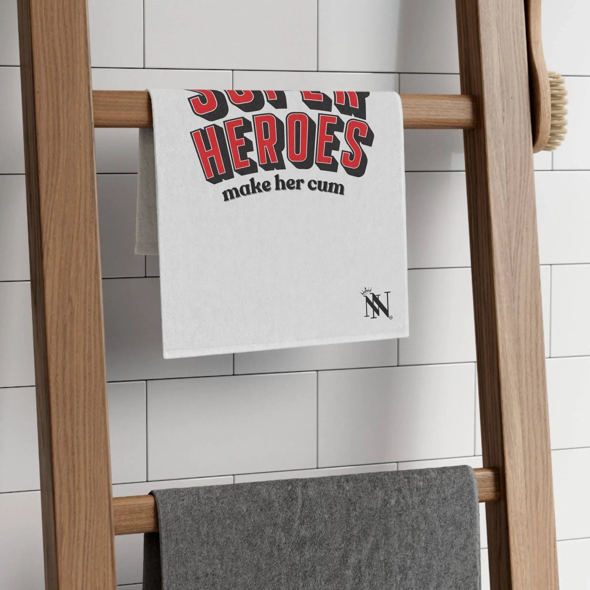 Superheroes Make Her Cum | Mix & Match Soft Fun-Flirty Lovers’ Towels