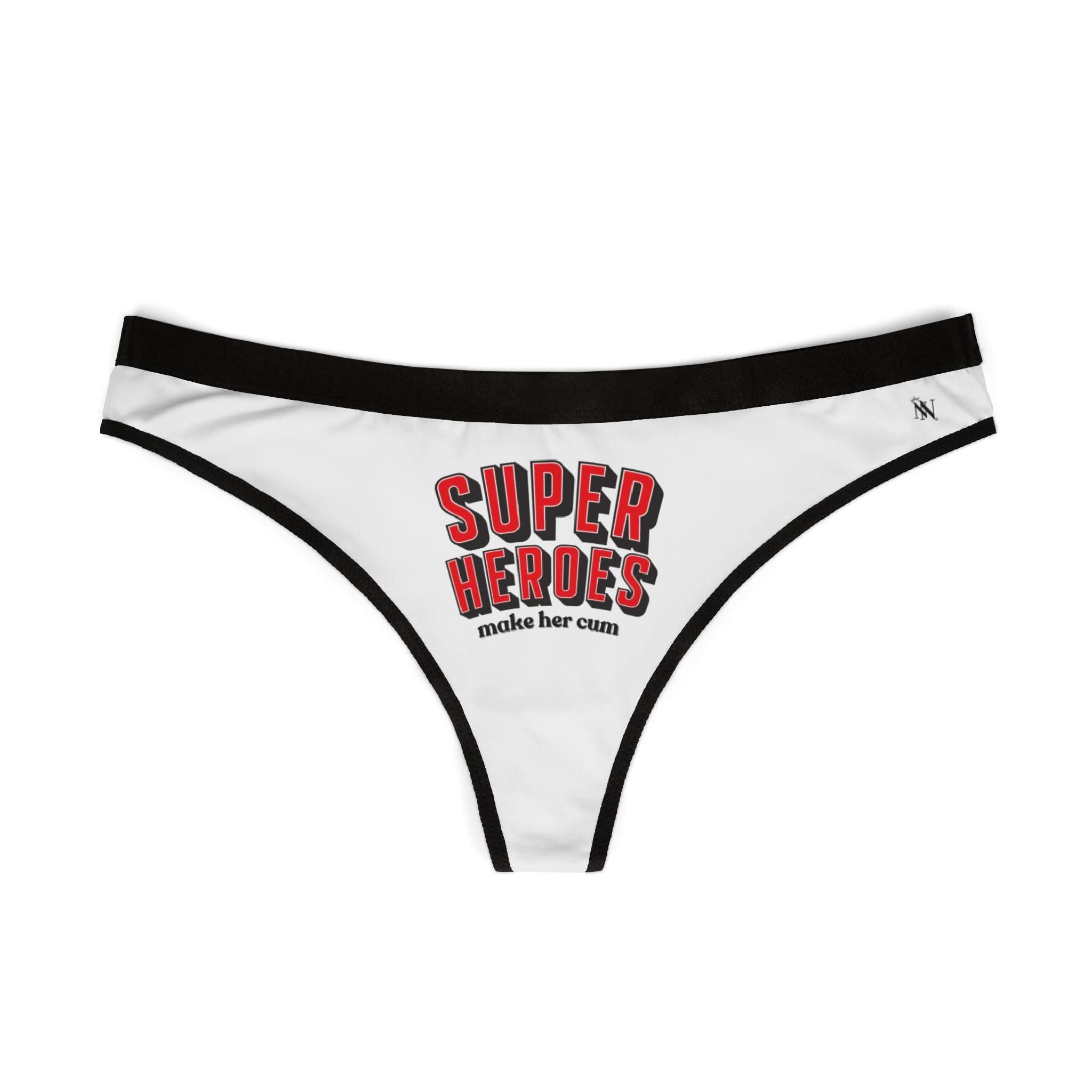 SuperHeroes Make Her Cum | Mix & Match Women’s Fun-Flirty Lovers’ Thongs