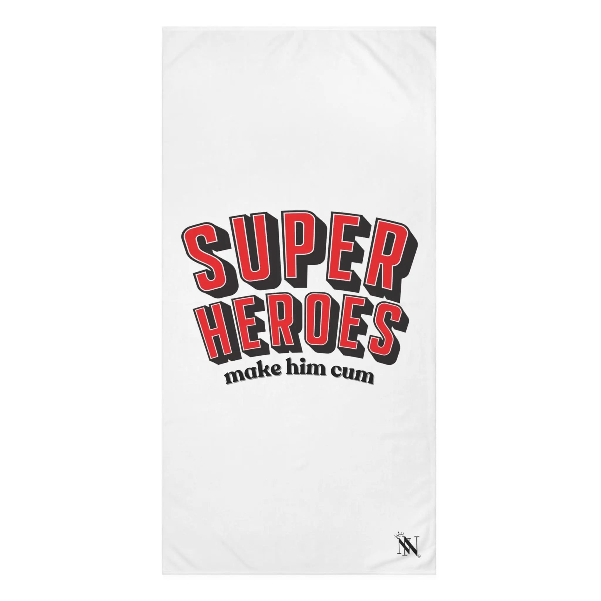 Superheroes Make Him Cum | Mix & Match Naughty XL Fun-Flirty Lovers’ Towels