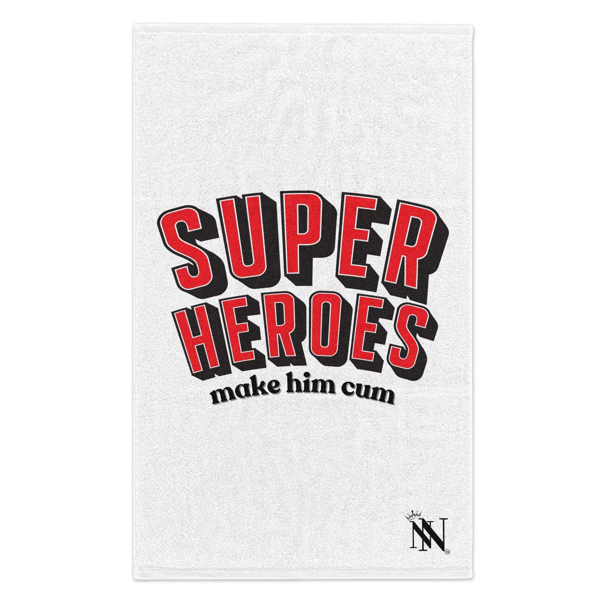 Superheroes Make Him Cum | Mix & Match Soft Fun-Flirty Lovers’ Towels