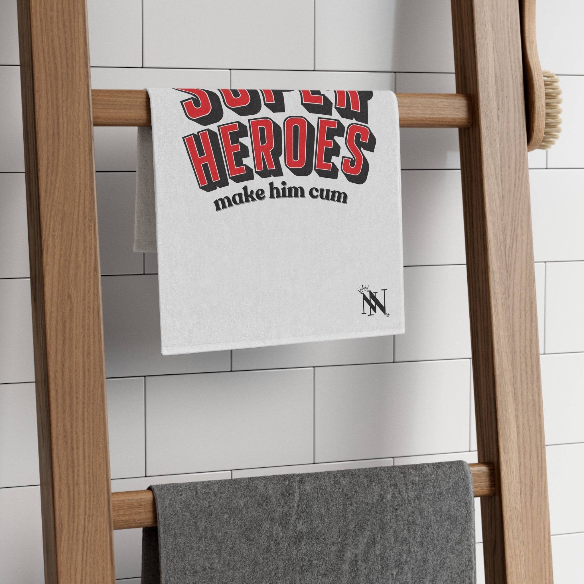 Superheroes Make Him Cum | Mix & Match Soft Fun-Flirty Lovers’ Towels