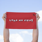 Take Me Now! Red | Mix & Match Soft Fun-Flirty Lovers’ Towels