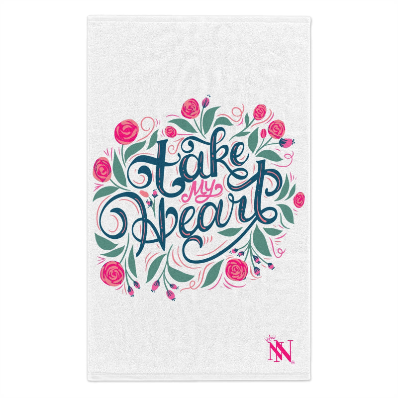 Take My Heart Floral | Mix & Match Soft Fun-Flirty Lovers’ Towels