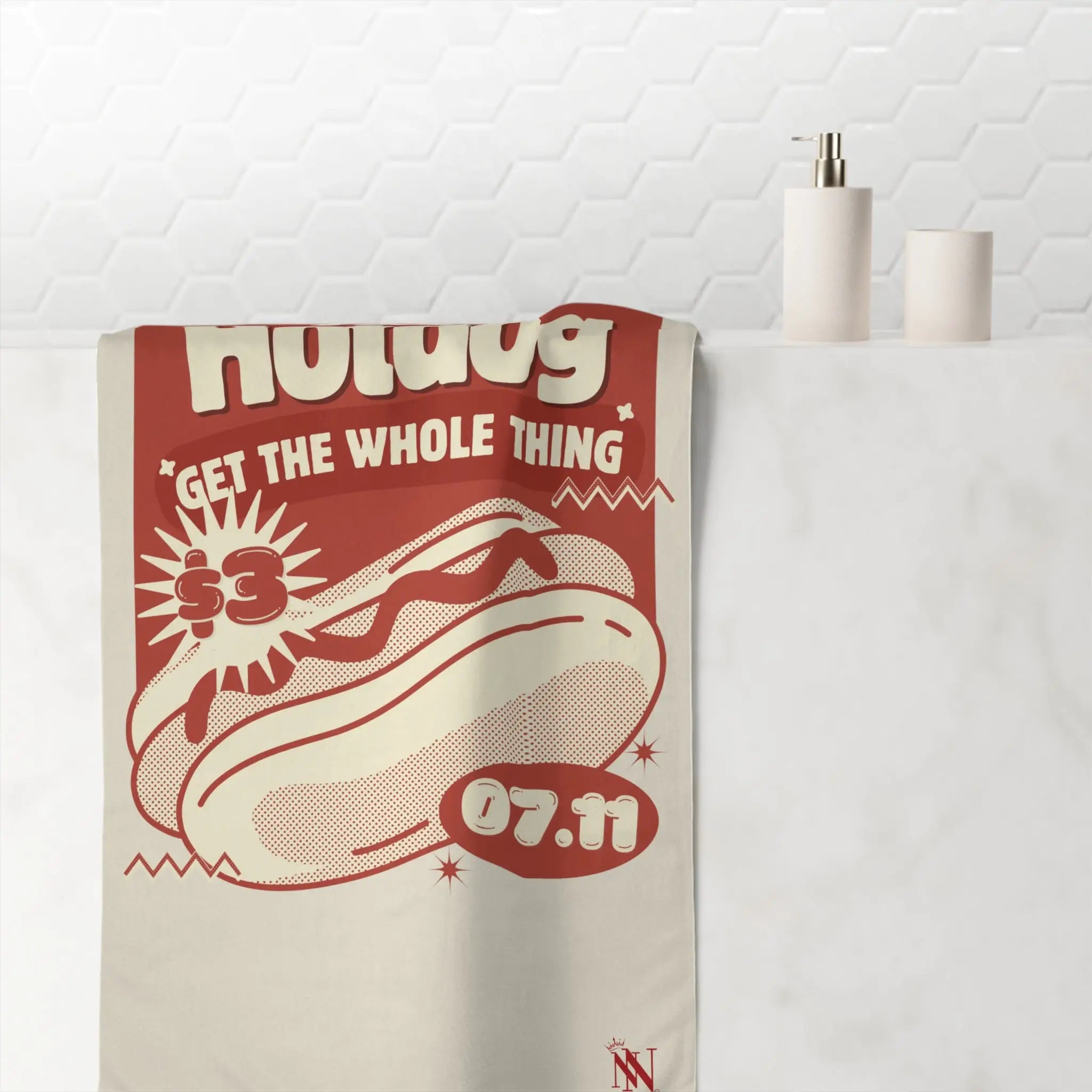 Tasty Hotdog | Mix & Match XL Fun-Flirty Lovers’ Towels