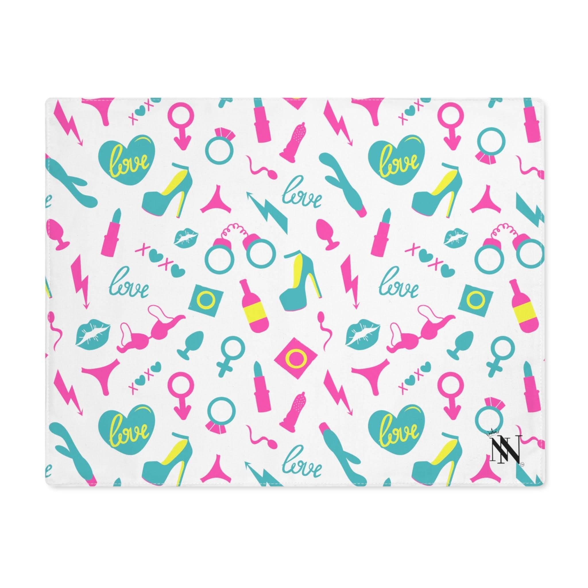 Teal Sex Toys | Mix & Match Playful Fun-Flirty Lovers’ Toy Mats