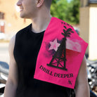 Texans Drill Deeper Pink Mix & Match Soft Sex Towels | Flirty Lovers’ Gifts