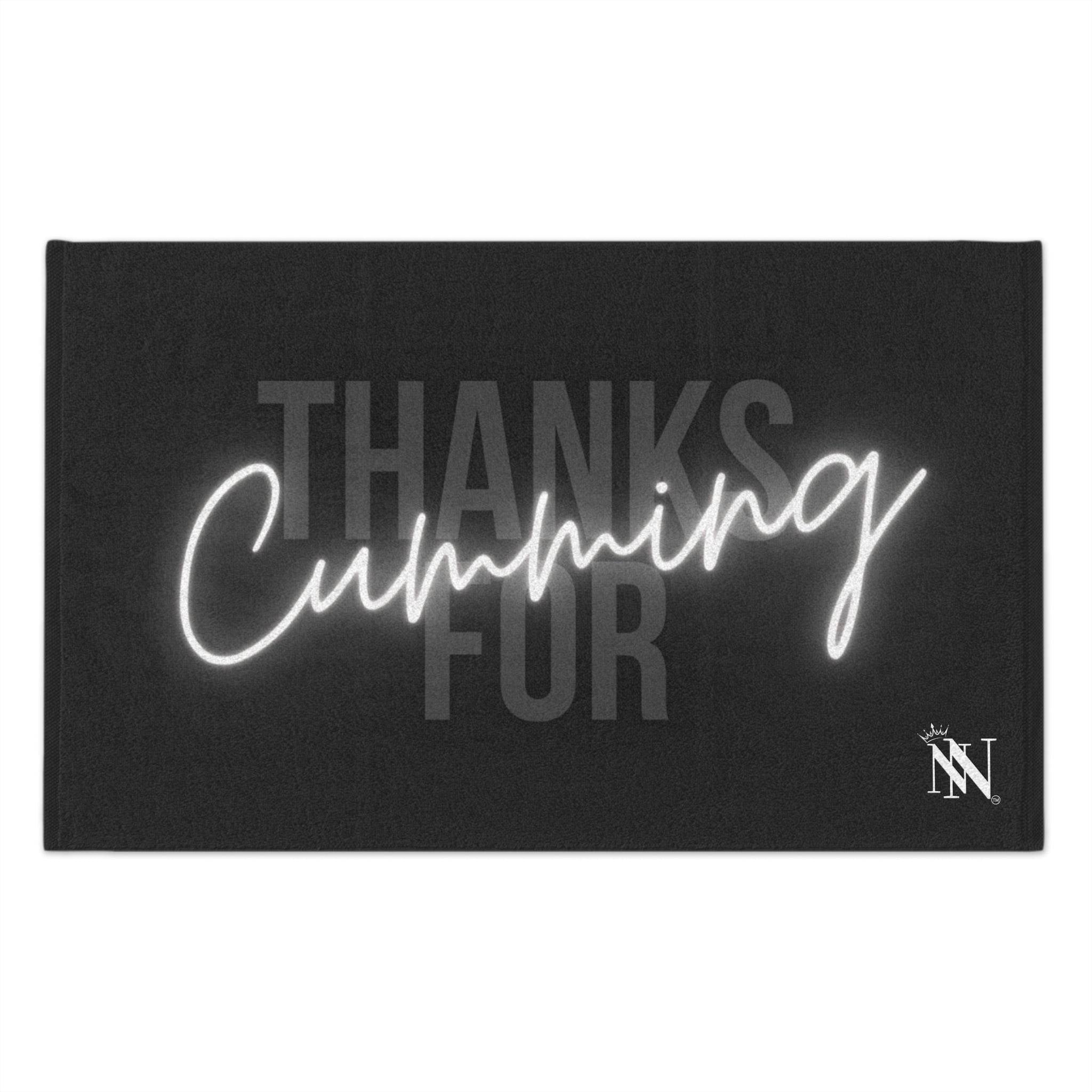 Thanks for Cumming Grey Mix & Match Soft Sex Towels | Flirty Lovers’ Gifts