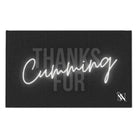 Thanks for Cumming Grey Mix & Match Soft Sex Towels | Flirty Lovers’ Gifts