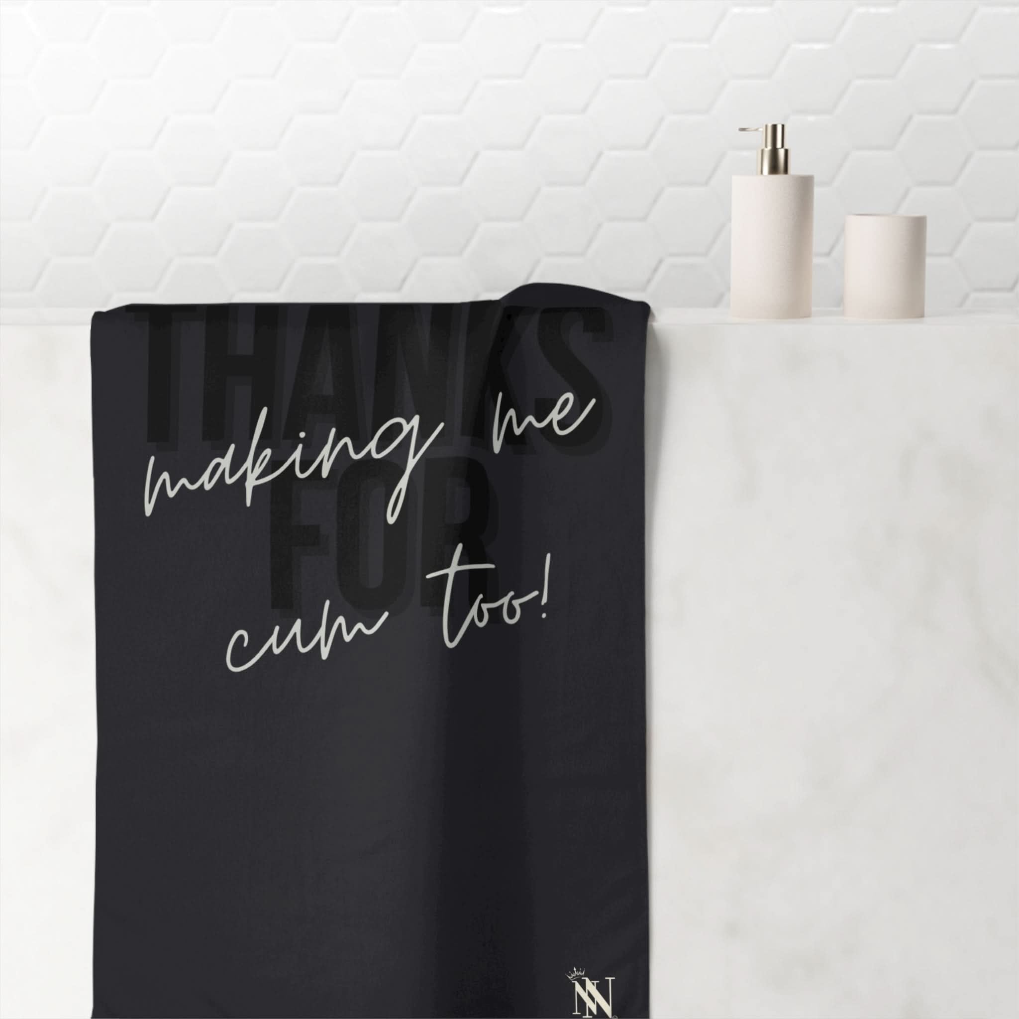 Thanks for Making Me Cum Too! | Mix & Match Naughty XL Fun-Flirty Lovers’ Towels