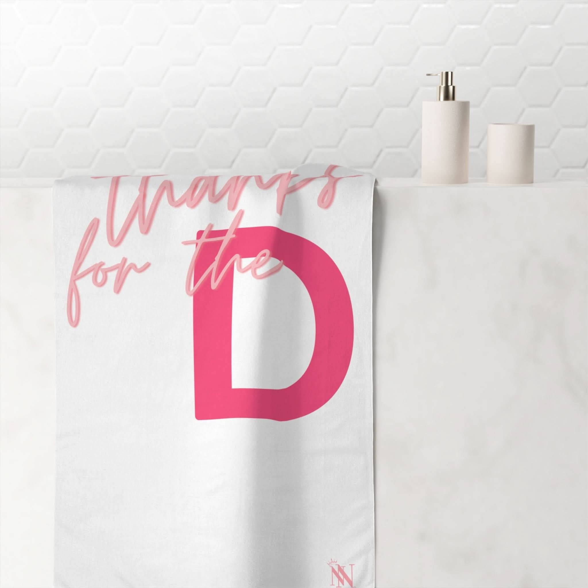 Thanks For The Big D | Mix & Match Naughty XL Fun-Flirty Lovers’ Towels