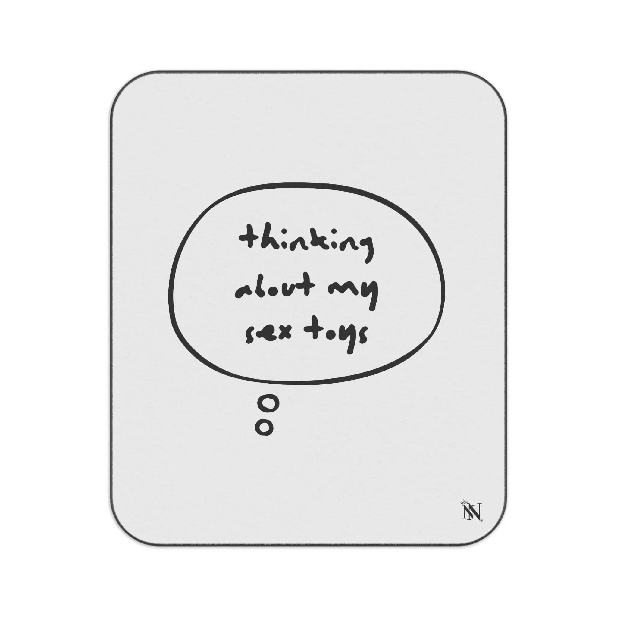 Thinking About My Sex Toys | Mix Match Fun-Flirty Lovers’ Water-Resistant Blankets
