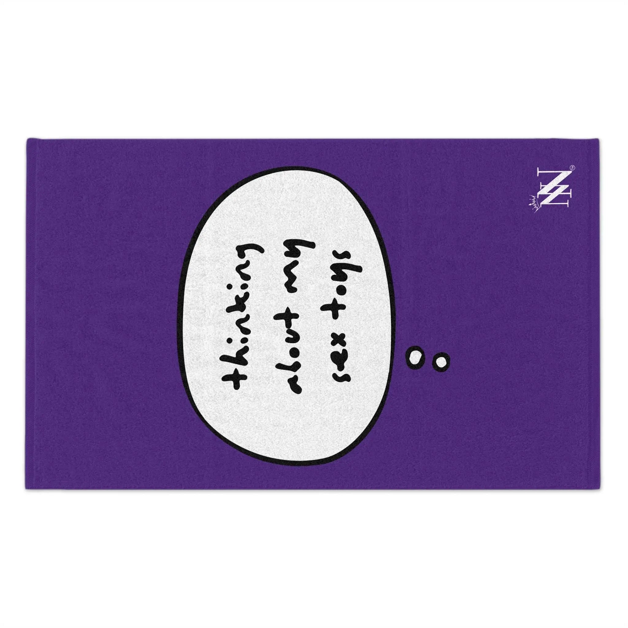 Thinking About My Sex Toys Purple Mix & Match Soft Sex Towels | Flirty Lovers’ Gifts
