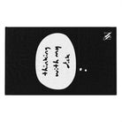 Thinking With My Dick Black Mix & Match Soft Sex Towels | Flirty Lovers’ Gifts