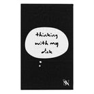 Thinking With My Dick Black Mix & Match Soft Sex Towels | Flirty Lovers’ Gifts