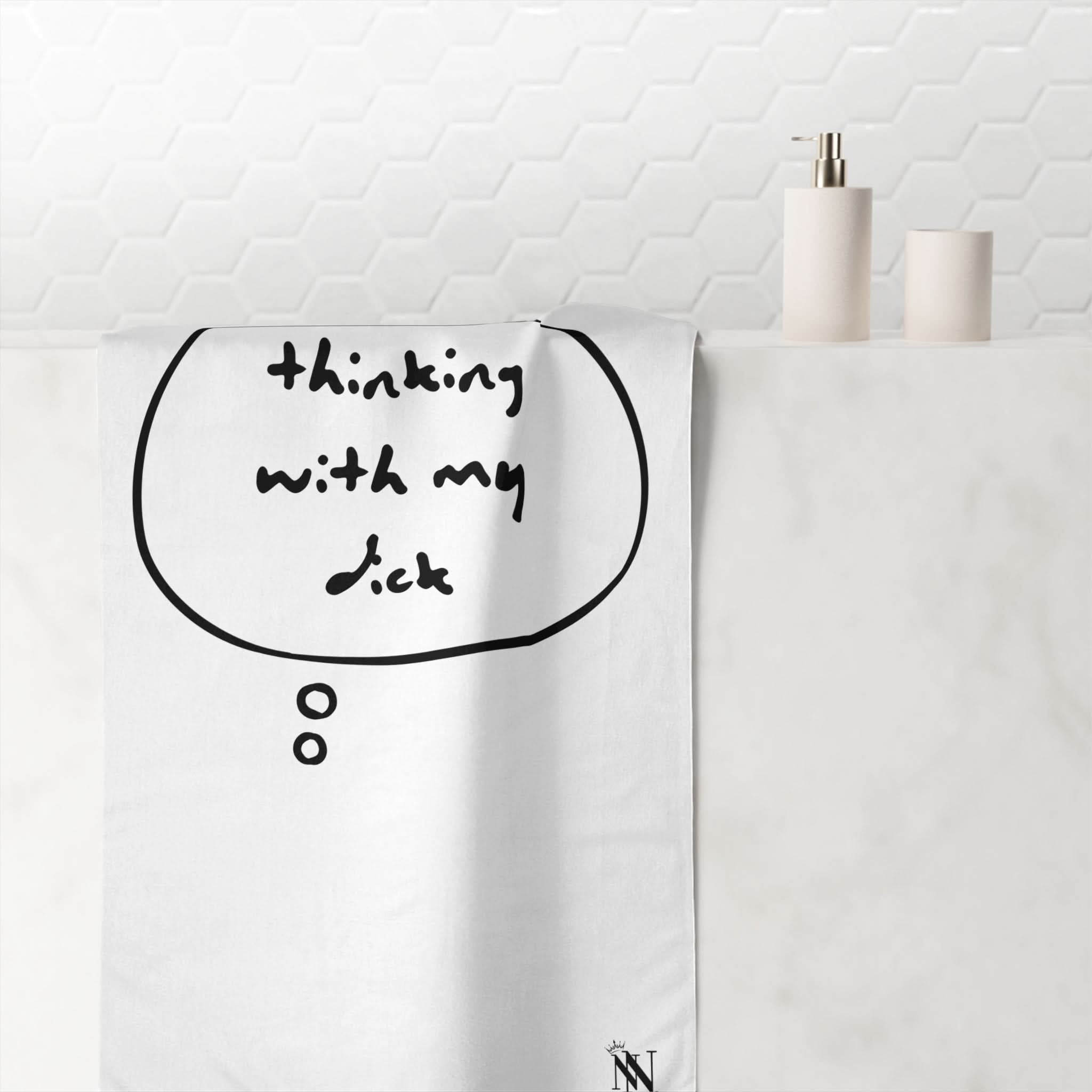 Thinking With My Dick | Mix & Match Naughty XL Fun-Flirty Lovers’ Towels