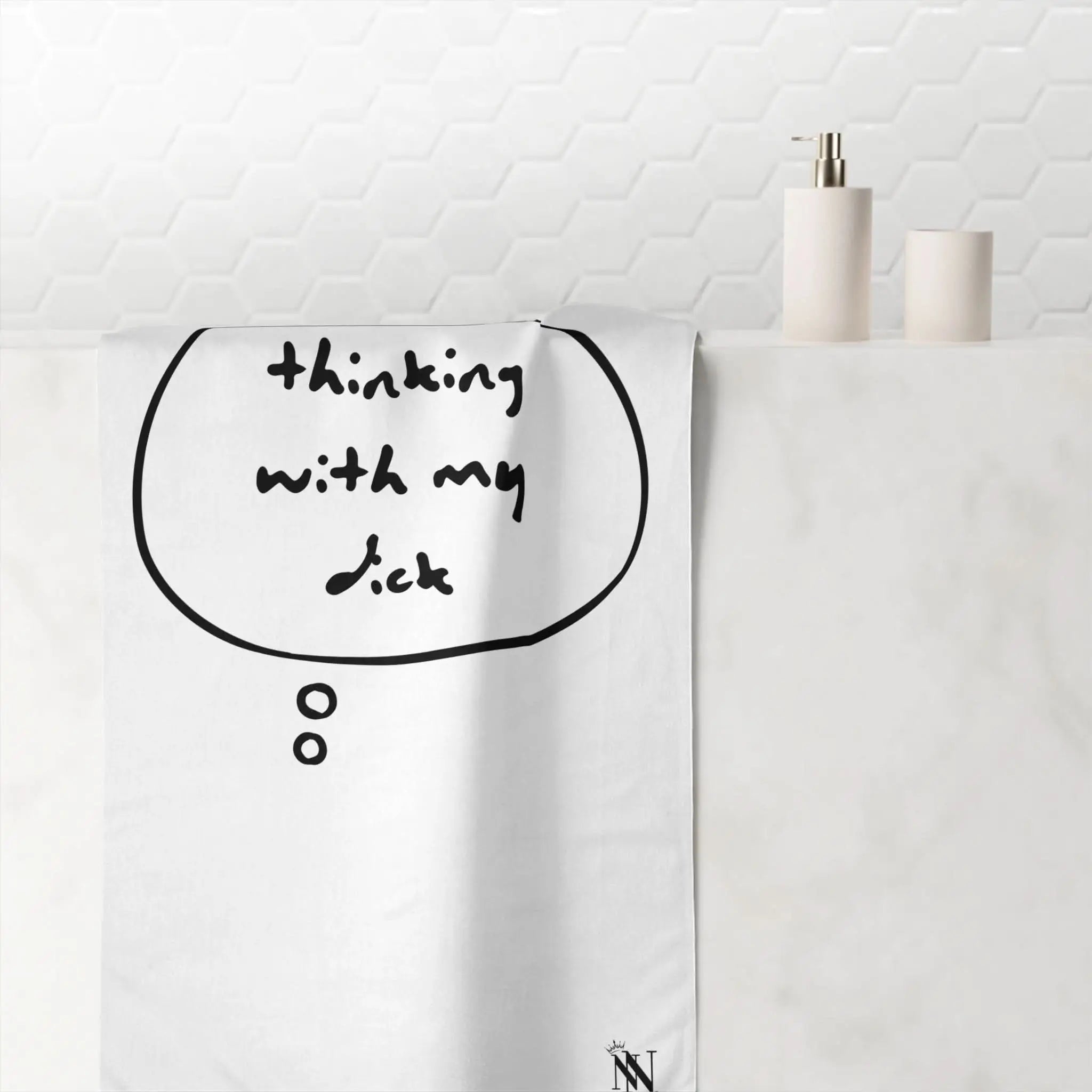 Thinking With My Dick | Mix & Match Naughty XL Fun-Flirty Lovers’ Towels
