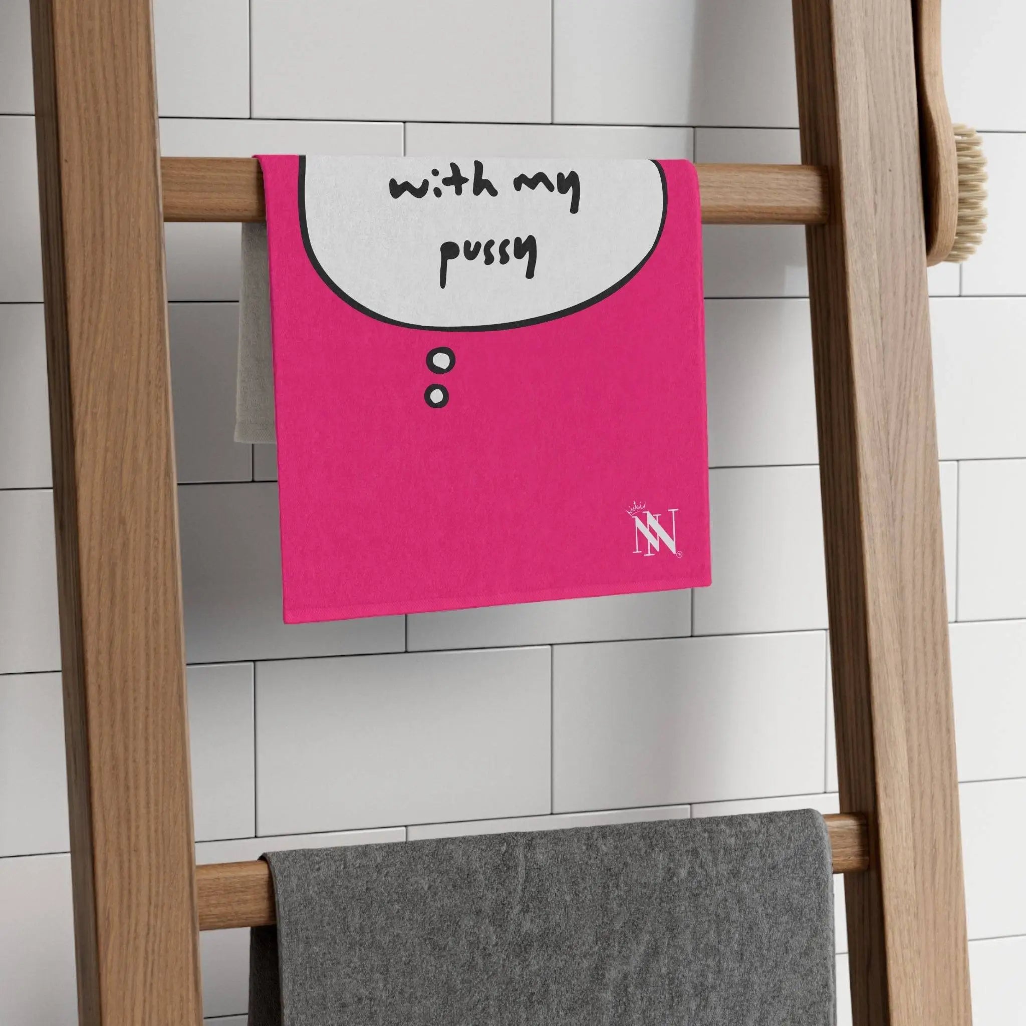 Thinking With My Pussy Pink Mix & Match Soft Sex Towels | Flirty Lovers’ Gifts