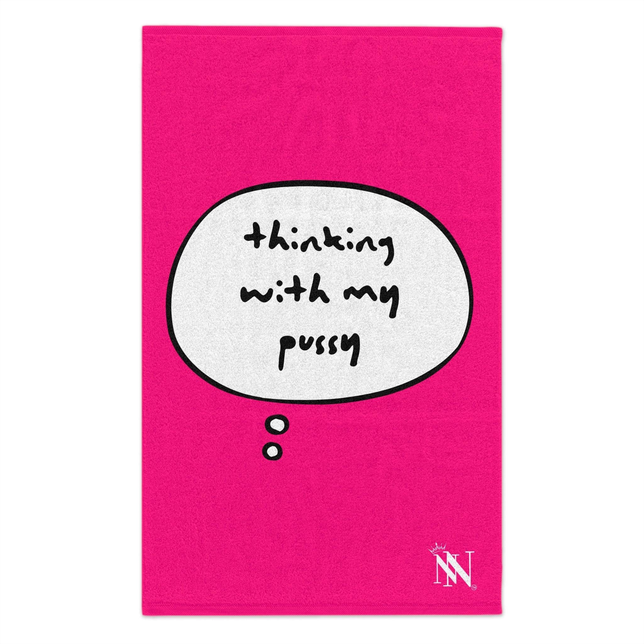 Thinking With My Pussy Pink Mix & Match Soft Sex Towels | Flirty Lovers’ Gifts