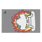 This Kitty Is On Fire Grey | Mix & Match Soft Fun-Flirty Lovers’ Towels