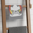 This Kitty Is On Fire Grey | Mix & Match Soft Fun-Flirty Lovers’ Towels