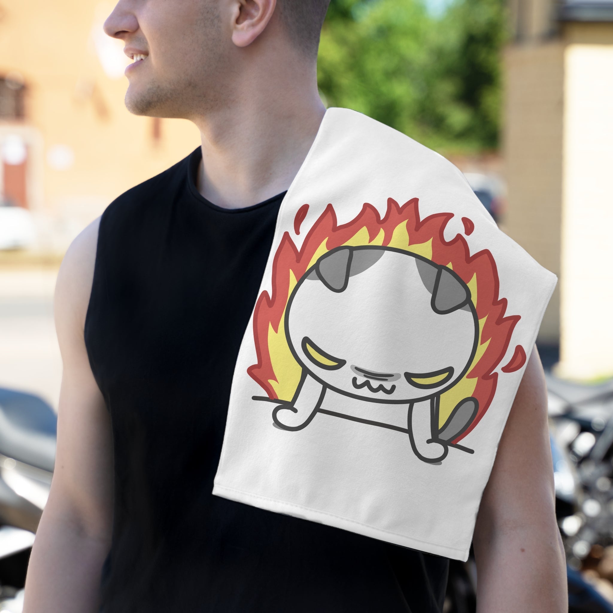 This Kitty Is On Fire | Mix & Match Soft Fun-Flirty Lovers’ Towels