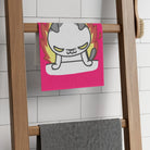 This Kitty Is On Fire Pink | Mix & Match Soft Fun-Flirty Lovers’ Towels