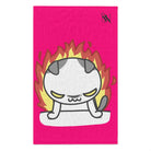 This Kitty Is On Fire Pink | Mix & Match Soft Fun-Flirty Lovers’ Towels