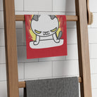 This Kitty Is On Fire Red | Mix & Match Soft Fun-Flirty Lovers’ Towels