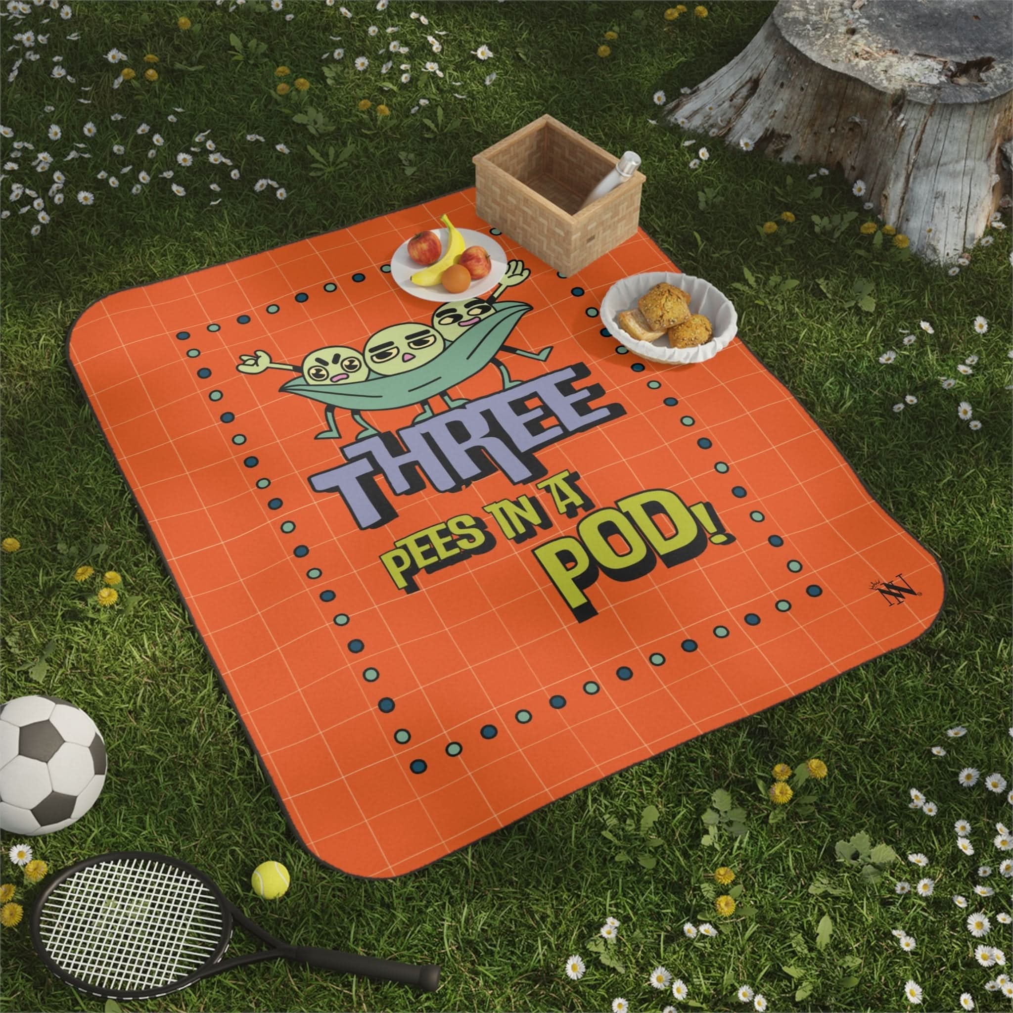 Three Pees in a Pod | Mix Match Fun-Flirty Lovers’ Water-Resistant Blankets